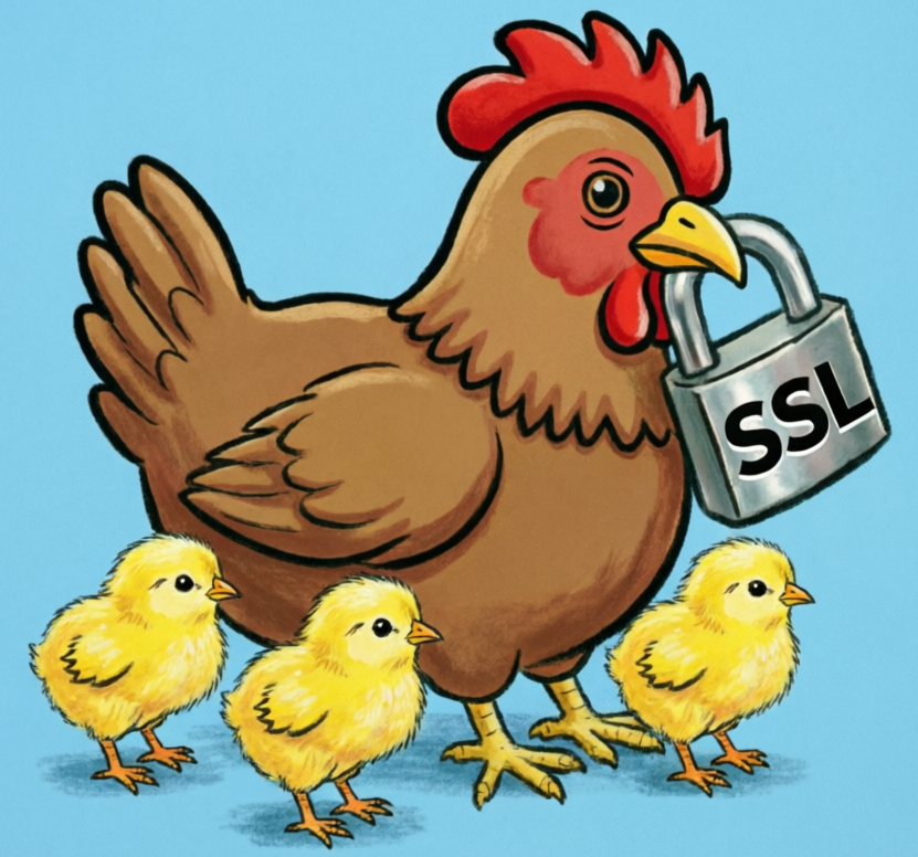 Odnośnik do strefy prywatnej za podaniem hasła. Szyfrowanie TLS 1.3